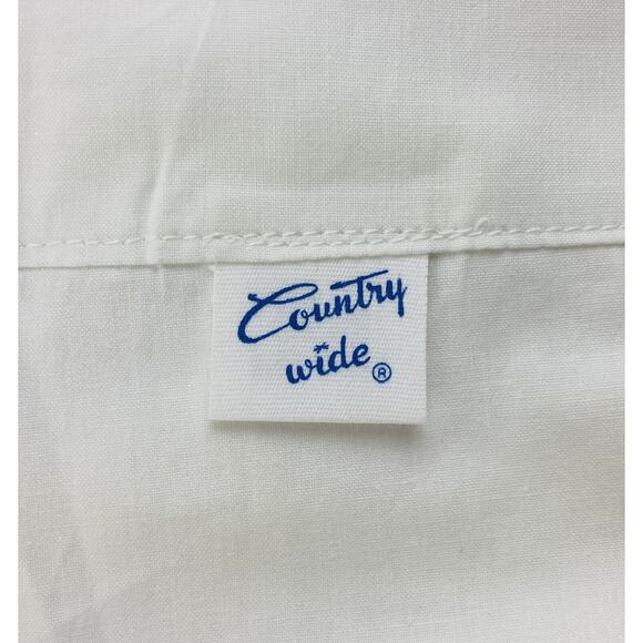 1 Vintage Single Pillowcase with Orange variegated crocheted edging Country Wide - Picture 4 of 6